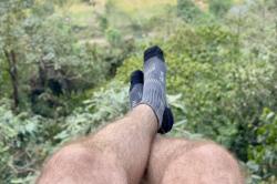 Husky Hiking červené ponožky