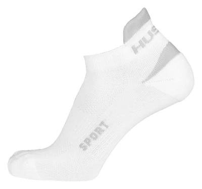 Husky Sport bílé/šedé ponožky