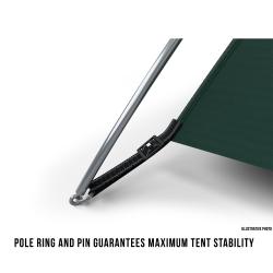 Husky Boston 4 Dural zelený rodinný stan + sleva 600,- na příslušenství