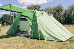 Husky Boston 4 Dural zelený rodinný stan + sleva 600,- na příslušenství