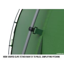 Husky Boston 4 zelený rodinný stan pro 4 osoby + šátek Kilpi