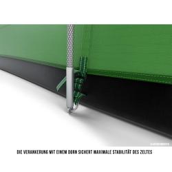 Husky Boston 4 zelený rodinný stan pro 4 osoby + šátek Kilpi