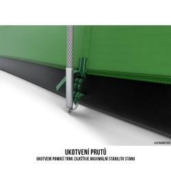 Husky Boston 4 zelený rodinný stan pro 4 osoby + šátek Kilpi