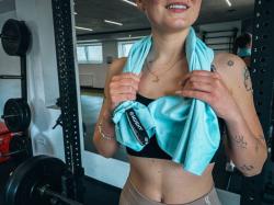 Husky Jack L modrá ručník