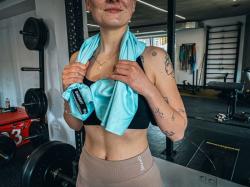 Husky Jack M modrý ručník