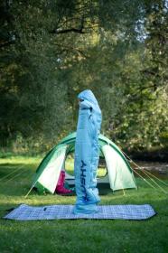 Husky Ladies Majesty light blue syntetický třísezónní dámský spacák