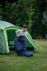 Husky Kids Magic blue/purple syntetický třísezónní dětský spacák