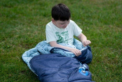 Husky Kids Magic blue/turquoise syntetický třísezónní dětský spacák