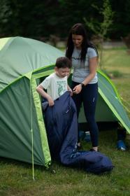 Husky Kids Magic dark blue syntetický třísezónní dětský spacák