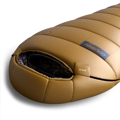 Husky Kids Merlot mustard syntetický třísezónní dětský spacák