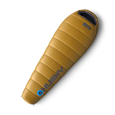Husky PLUS mustard syntetický třísezónní rozšířený spacák