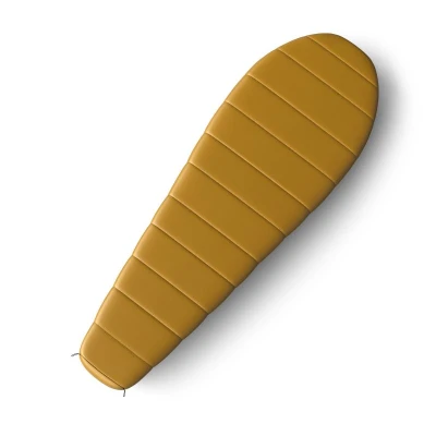 Husky PLUS mustard syntetický třísezónní rozšířený spacák