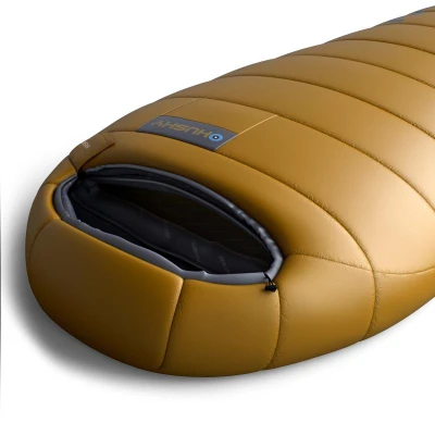 Husky PLUS mustard syntetický třísezónní rozšířený spacák