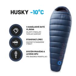 Husky blue syntetický třísezónní spacák