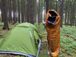 Husky mustard syntetický třísezónní spacák
