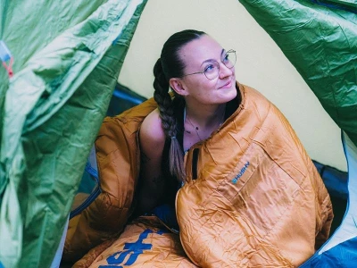 Husky mustard syntetický třísezónní spacák