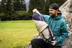 Husky Ember blue/grey syntetický třísezónní spacák