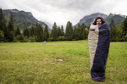 Husky Ember blue/grey syntetický třísezónní spacák