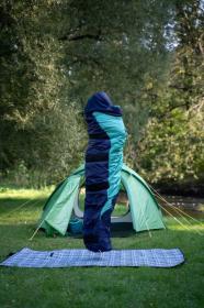 Husky Espace -5°C blue/mint syntetický třísezónní spacák