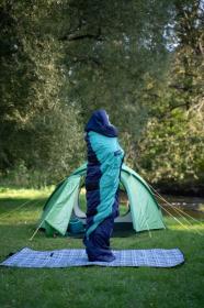 Husky Espace -5°C blue/mint syntetický třísezónní spacák