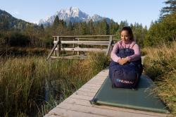 Husky Anapurna Ladies blue syntetický zimní dámský spacák