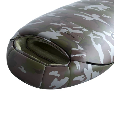 Husky Army green syntetický zimní spacák