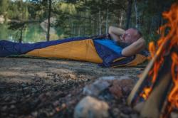 Husky Enjoy long blue/orange syntetický zimní spacák