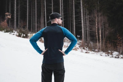 Husky Tromi zip M black termoprádlo Active Winter Triko