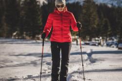 Husky Trekové hole Stork oranžová