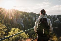 Husky Clever 30l modrý turistický batoh