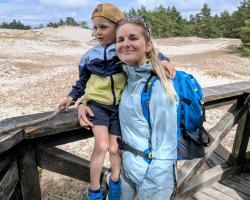 Husky Clever 30l modrý turistický batoh