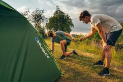 Husky Bizam 2 Plus light brown stan pro 2 osoby + sleva 300,- na příslušenství
