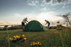Husky Bizam 2 Plus light brown stan pro 2 osoby + sleva 300,- na příslušenství
