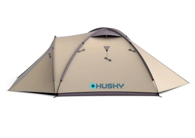 Husky Bizon 3 Plus light brown turistický stan pro 3 osoby