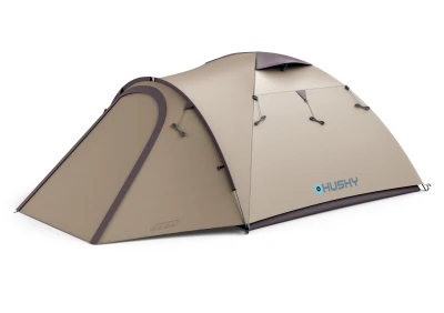 Husky Bizon 3 Plus light brown turistický stan pro 3 osoby