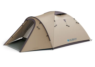 Husky Bizon 3 Plus light brown turistický stan pro 3 osoby