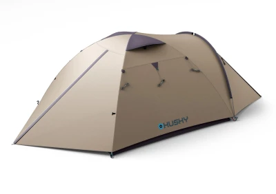 Husky Bizon 3 Plus light brown turistický stan pro 3 osoby