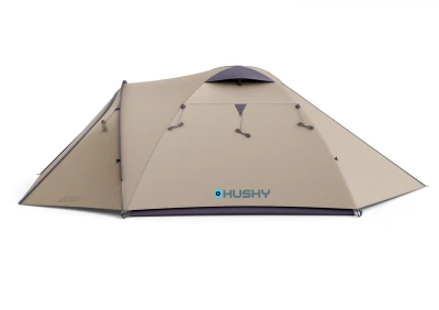Husky Bizon 3 Plus light brown turistický stan pro 3 osoby