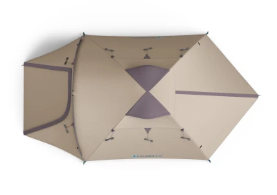 Husky Bizon 3 Plus light brown turistický stan pro 3 osoby