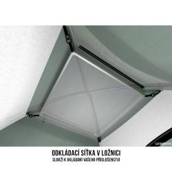 Husky Bizon 3 Plus zelený turistický stan pro 3 osoby + sleva 500,- na příslušenství