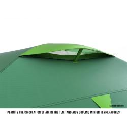 Husky Bizon 3 Plus zelený turistický stan pro 3 osoby + sleva 500,- na příslušenství