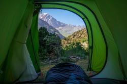 Husky Sawaj Camel 2 zelený ultralehký stan + sleva 400,- na příslušenství