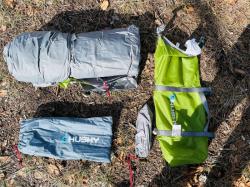 Husky Ultralight Sawaj Triton 3 zelený turistický stan + sleva 1000,- na příslušenství