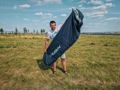 Husky Mantilla dark blue ultralehký třísezónní spacák