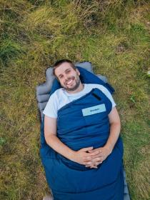 Husky Mantilla dark blue ultralehký třísezónní spacák