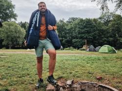 Husky Mantilla dark blue ultralehký třísezónní spacák