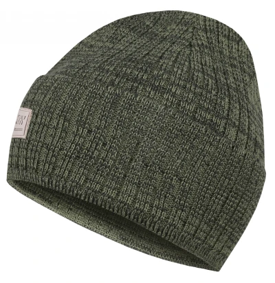 Husky Mermel green unisex merino čepice