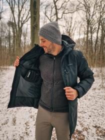 Husky Mermel grey unisex merino čepice