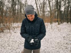 Husky Mermel grey unisex merino čepice