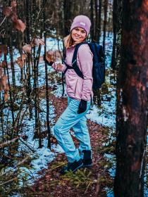 Husky Merglov black unisex merino rukavice